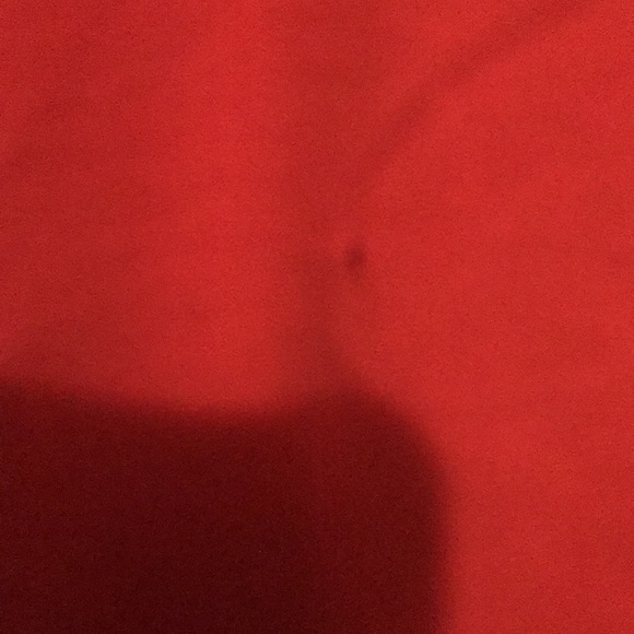 Melon colored casual t shirt very small pin hole to left side..otherwise GUC.. - Picture 2 of 3